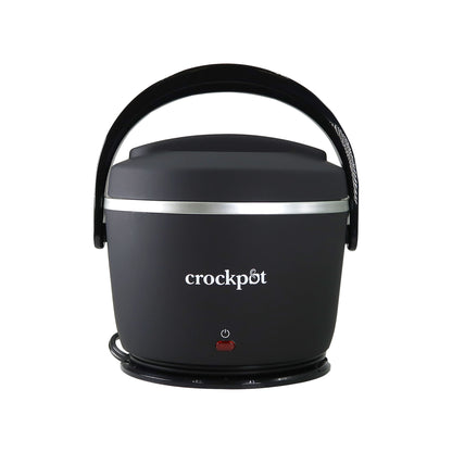 Crock-Pot Electric Lunch Box, Portable Food Warmer for On-the-Go, 20-Ounce (591 mL), Black Licorice + Easy & Delicious Crock-Pot Recipes