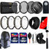 Backpack Selfie Stick Filter Bundle For Canon EOS Rebel T6s T6i T5i T7i 70D 80D