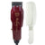 Wahl 8110 Professional 5-Star Balding Clipper - Red with Wahl Flat Top Comb White #3329-100