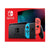 Nintendo Switch Console with Neon Blue & Neon Red Joy-Con and JLab Play Gaming Wireless Bluetooth Earbuds - Black/Blue