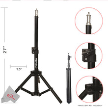 Vivitar Tabletop 27" Adjustable Height Multipurpose Light Stand Solid Locking System with Carrying Case