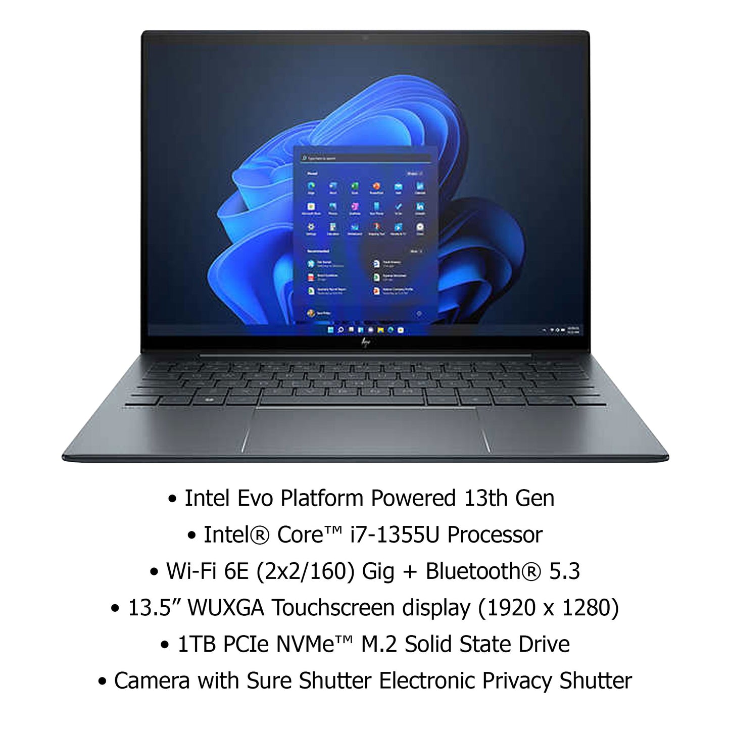 HP Dragonfly G4 13.5" Intel Evo Platform Touchscreen Laptop - 13th Gen Intel Core i7-1355U - 1280p - Windows 11 Pro