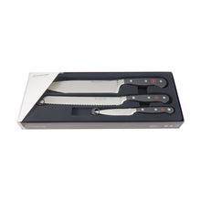 Wusthof Classic 3-Piece Knife Set – 3.5" Paring, 8" Bread, and Chef’s Knives