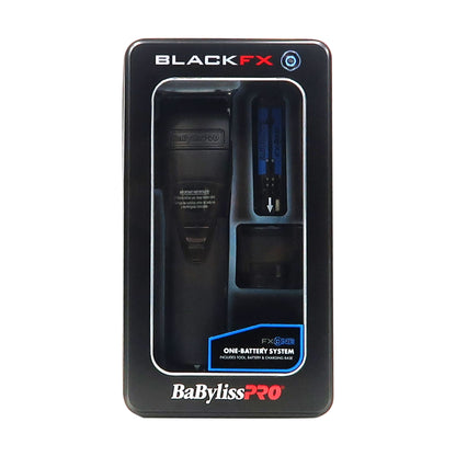 BaByliss Pro FXONE BLACKFX Interchangeable-Battery Trimmer #FX799MB with Interchangeable-Battery Clipper #FX899MB and Interchangeable-Battery Shaver #FX79FSMB