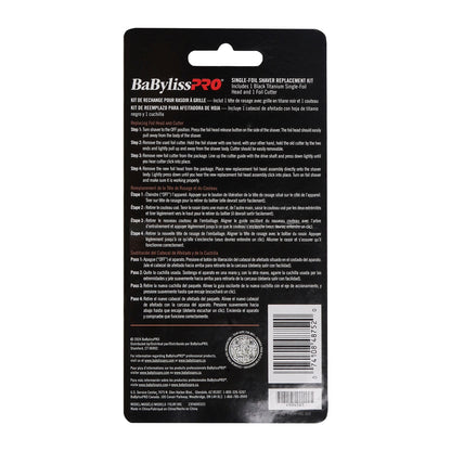 BaByliss Pro UVFOIL Single-Foil Shaver Replacement Kit [Single-Foil & Cutters] - Gold #FXLRF1G