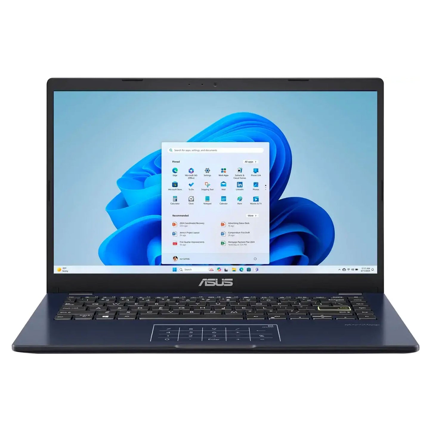 ASUS 14" FHD Laptop - Intel Pentium N6000, 4GB RAM, 64GB eMMC Storage (Star Black)