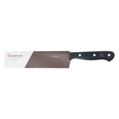 Wusthof Gourmet 7" Hollow Edge Santoku Knife Black with Wusthof Gourmet 6" Chef's Knife