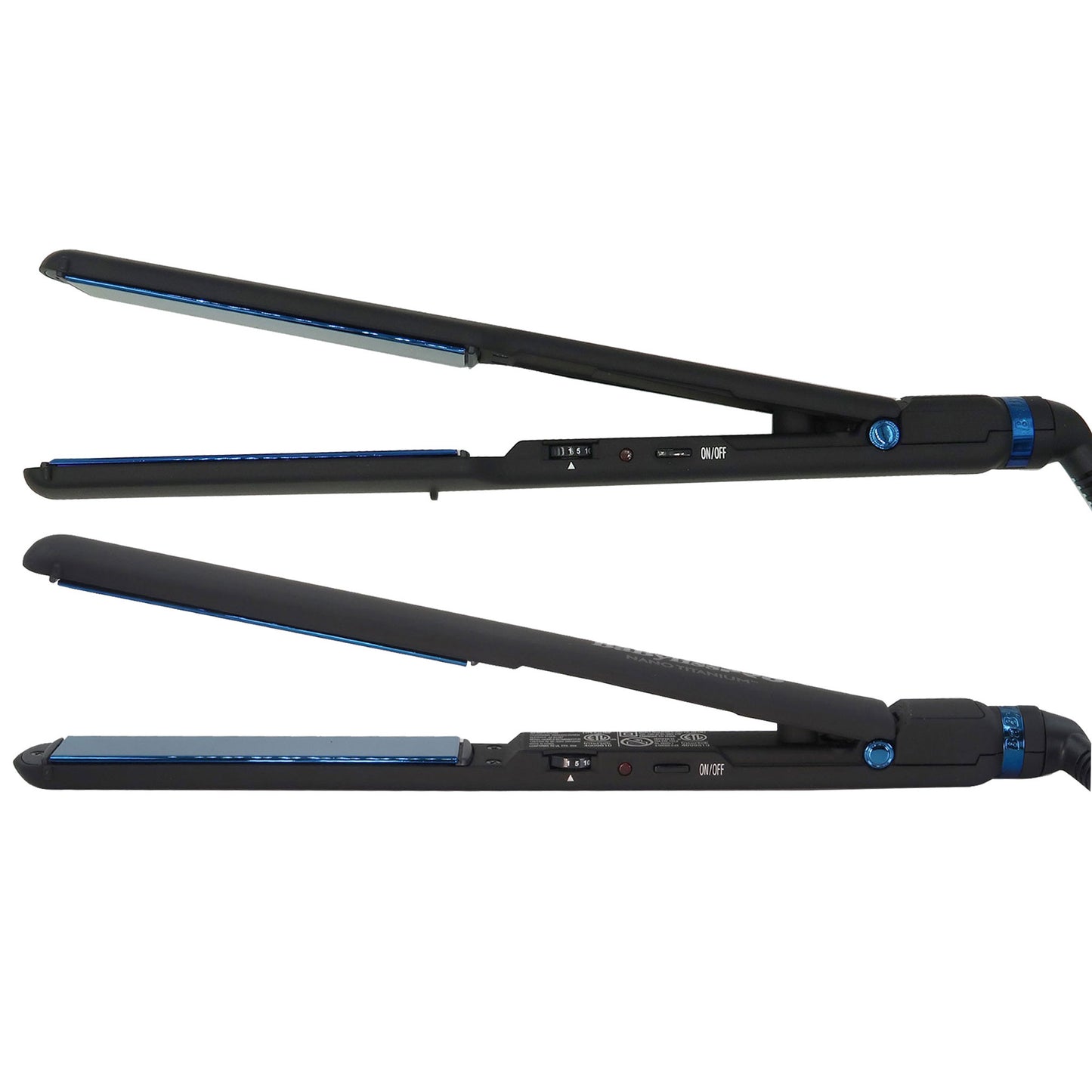 BaByliss Pro LIMITED EDITON Nano Titanium Ultra-Thin 1" Flat Iron BNTMB4072TUC with BaByliss Pro LIMITED EDITON Nano Titanium 1-1/2" Ultra-Thin Flat Iron BNTMB4073TUC