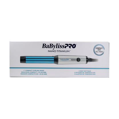 BaByliss Pro LIMITED EDITION Nano Titanium Prima 3000 Flat Iron 1¼" BNTP3000TUC with Nano Titanium 1" Compact Curling Wand BNTMWUC and Prima2000 3/4"  Mini Flat