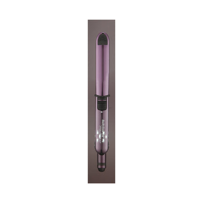 BaByliss Pro LIMITED EDITION Nano Titanium Prima 3000 1¼" Flat Iron Midnight Purple BNTP3000TUC with 1" Compact Full Power Curling Wand BNTMWUC