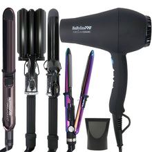 BaByliss Pro Porcelain Ceramic Gift Box (Dryer, Waver, Curling Iron) BPPP7 with Prima2000 3/4" Mini Flat / Curling Iron and Prima 3000 1¼" Flat Iron