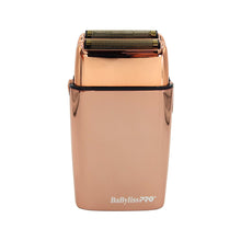 BaByliss Pro Cordless Metal Double Foil Shaver FXFS2RG Rose Gold with BaBylissPro Barberology Fade Soft Knuckle Neck Brush White