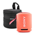 Sony SRSXB13/RED Extra Bass Portable Waterproof Speaker (Coral) with Premium Well Padded Case