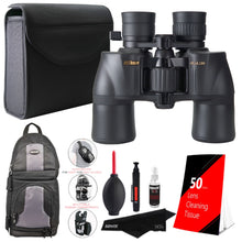 Nikon Aculon A211 8-18x42 Porro Prism Zoom Binocular Bundle with Backpack