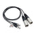 2x Zoom TXF-8 TA3 to XLR Cable (Pair)