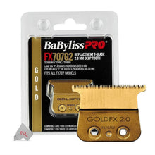 2x BaByliss PRO Replacement GoldFX Skeleton T-Blade 2.0mm Deep Tooth FX707G2