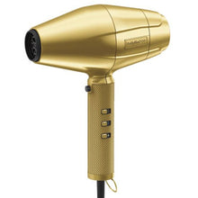 BaByliss Pro FXBDG1 GoldFX High Performance Turbo Dryer with FXONE GOLDFX Interchangeable-Battery Shaver FX79FSG and Barber Apron