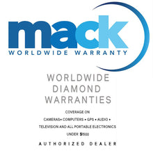 Mack Worldwide Diamond Protection Plan Warranty for Portable Electronics Up To $1500 2, 3 and 5 Year Plan