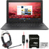 HP 11.6" 32GB Chromebook 11 G8 EE Laptop with Poly Blackwire 5220 Stereo Wired Headset Accessory Bundle