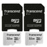 2 Packs Transcend 32GB MicroSD 300s 100MB/s Class 10 Micro SDHC Memory Card with SD Adapter