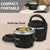 Crock-Pot Electric Lunch Box, Portable Food Warmer for On-the-Go, 20-Ounce (591 mL), Black Licorice