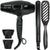 BaByliss Pro Nano Titanium Italian Performance Hair Dryer Blow Dryer BRAP1 with Porcelain Ceramic Straightening Iron 1