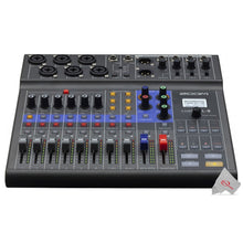 Zoom LiveTrak L-8 Portable Podcast 8-Track Digital Mixer And Multitrack Recorder + Microphone Accessory Kit