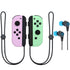 Nintendo Switch Joy-Con Controllers (Pastel Purple / Pastel Green) with JLab Play Gaming Wireless Bluetooth Earbuds