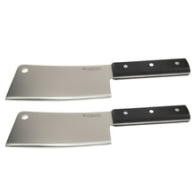 2x Wusthof Classic 6" Cleaver Knive Black