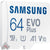 Samsung 64GB EVO Plus UHS-I microSDXC Memory Card with SD Adapter