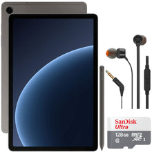 Samsung Galaxy 10.9" Tab S9 FE 128GB Tablet Included S Pen - Gray with JBL T110 In Ear Headphones and SanDisk 128GB Ultra UHS-I microSDXC Card