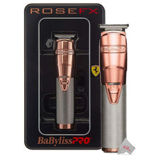 Babyliss Pro FX788RG Cordless Metal Lithium Trimmer Rose Gold with LIMITED EDITON UVFOIL UV-Disinfecting Double Foil Shaver #FXLFS2RG Rose Gold and Barber Apron