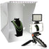 Vivitar Pistol Grip Tripod + LED Video Light & Lightbox For Simple Product Photography