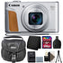 Canon PowerShot SX740 20.3MP 20.3MP HS Digital Camera Silver with+ 64GB Memory Card + Top Accessory Kit