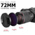 72mm Top Accessory Bundle for Canon Nikon Sony Tamron Camera Lenses with 72mm Thread