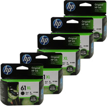 5x HP 61XL CH563WA High Yield Black Original Ink Cartridge 2400 Pages