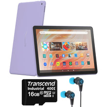 Amazon Fire HD 10 10.1" 32GB Wi-Fi Tablet, 13th Gen, Vibrant Full HD Screen, Lilac + Accessories