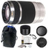 Sony E 55-210 f/4.5-6.3 OSS Lens Silver with Accessories for Sony E-Mount Cameras