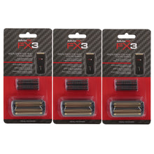 3x BaByliss Pro FX3 Replacement Foil Head for FX3 Shaver - Black #FXX3RFB