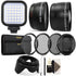 LED Light with Accessory Bundle for Nikon D3300 , D3400 , D5300 and D5500