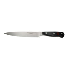 Wusthof Classic 6" Utility Knife with Classic 7" Hollow Edge Santoku Kitchen Knife and Classic 8" Chef's Knife