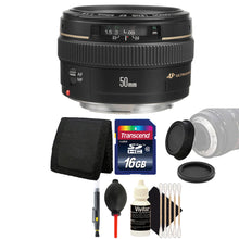 Canon EF 50mm f/1.4 USM Lens with 16GB Ultimate Accessory Kit for Canon EOS Rebel Digal Cameras