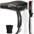 Conair Professional Heat Xtreme Professional Hair Dryer Black with Wahl Flat Top Comb White and BaByliss Pro Professional Texturizing Comb