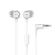 JBL Live 460NC Noise-Canceling Wireless On-Ear Headphones (White) with JBL C50HI In-Ear Headphones White