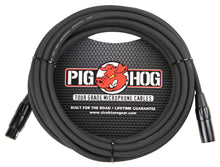 Pig Hog 8mm XLR Microphone Cable Male to Female 20 Ft Fully Balanced Premium Mic Cable