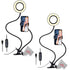 Selfie Ring Light with Cell Phone Holder and Desk Clamp Clip for Live Streaming (2 Pieces)