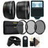 58mm Fisheye, Telephoto and Wide Angle Lens with Top Lens Accessory Kit for Canon Cameras