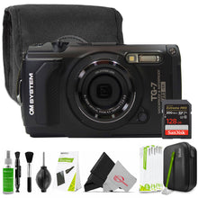 OM SYSTEM Tough TG-7 Digital Camera (Black) Top Accessory Bundle