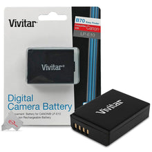 Vivitar LP E10 Rechargeable Replacement Battery for Canon EOS Rebel T7 T6 T5 T100 4000D 3000D 2000D 1300D 1200D