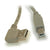 10FT Angle USB 2.0 Certified 480MBPS Type A Male To B Male Cable, Beige